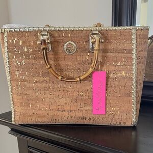 Lilly Pulitzer Greydon Cork Tote NWT